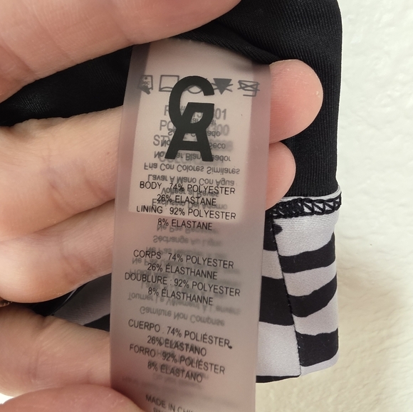 Good American Zebra print sports bra, black and silver - Picture 5 of 8